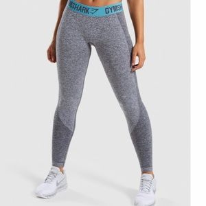 Gymshark flex leggings M teal blue grey gym shark